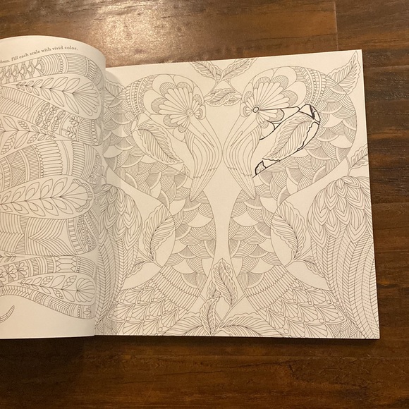 2 Coloring Books: Tropical World: A Coloring Book Adventure + Christmas to Color - Picture 6 of 11